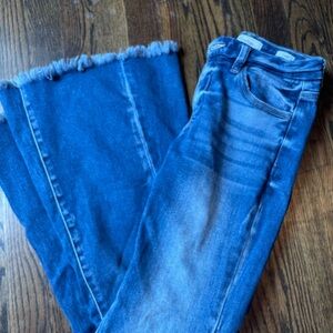 Western Stylish Blue flare Women's Jeans